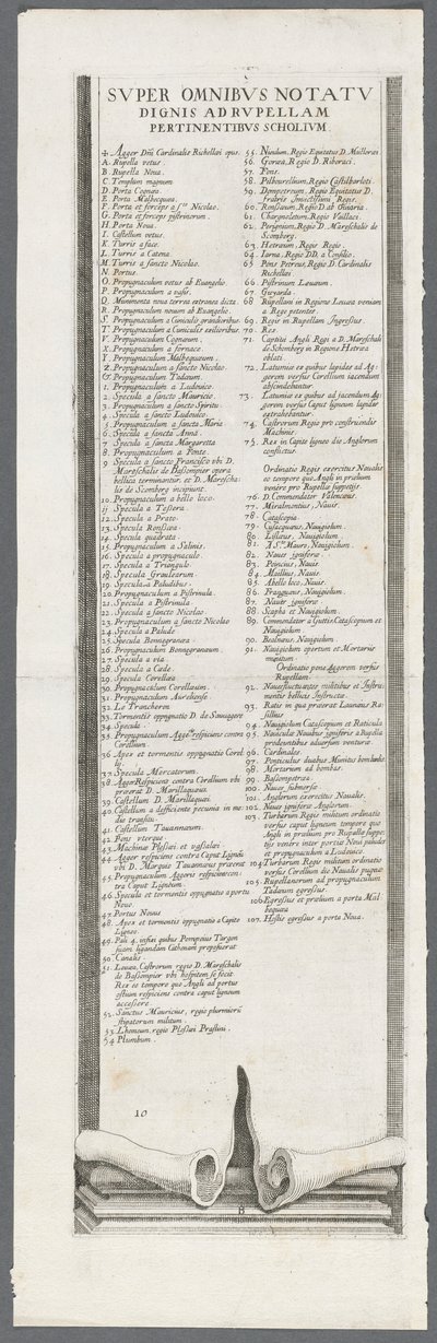 Beleiringen av La Rochelle: Plate 13, 1628-1630. av Jacques Callot