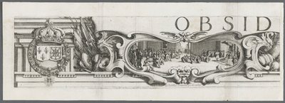 Beleiringen av La Rochelle: Plate 1, 1628-1630. av Jacques Callot