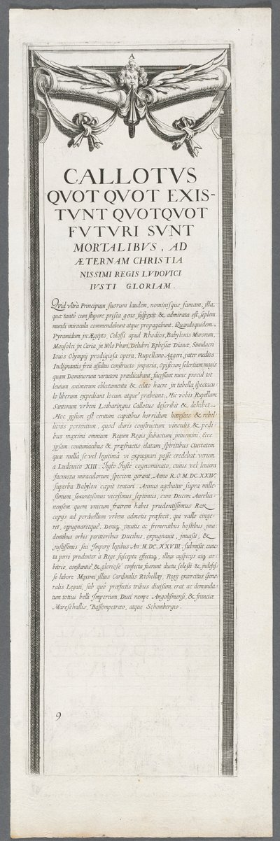 Beleiringen av La Rochelle: Plate 8, 1628-1630. av Jacques Callot