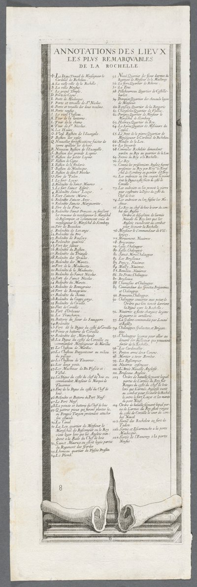 Beleiringen av La Rochelle: Plate 9, 1628-1630. av Jacques Callot