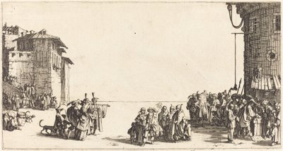 Slavemarkedet av Jacques Callot