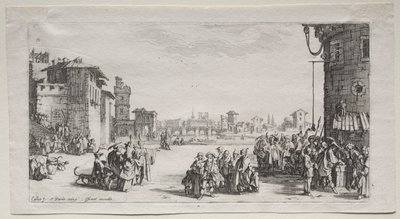 Slavemarkedet av Jacques Callot