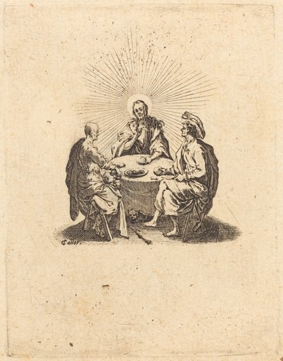 Nattverden i Emmaus av Jacques Callot