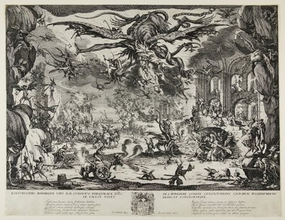 Fristelsen til Saint Anthony av Jacques Callot