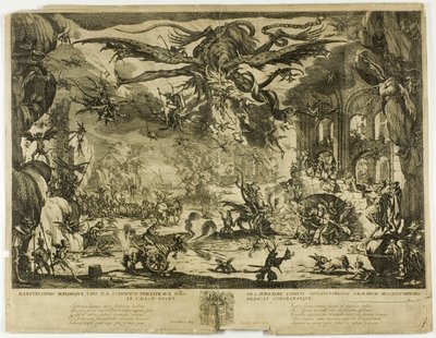 Fristelsen til Saint Anthony av Jacques Callot