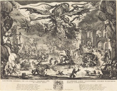 The Temptation of Saint Anthony [andre versjon] av Jacques Callot