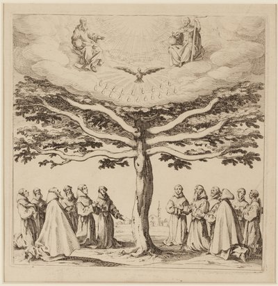 The Tree of St. Francis, ca. 1619 (radering) av Jacques Callot
