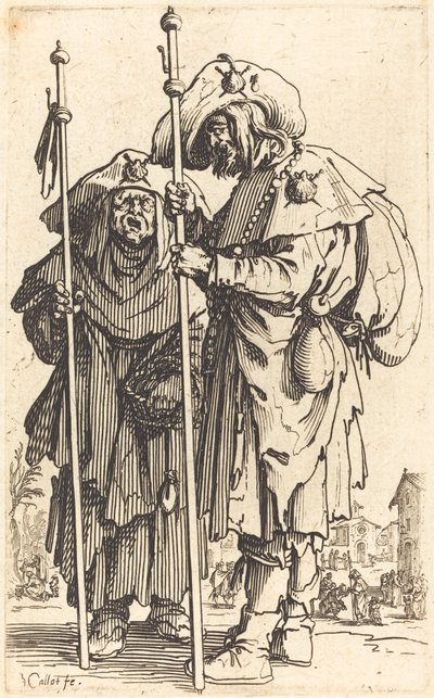 De to pilegrimer av Jacques Callot
