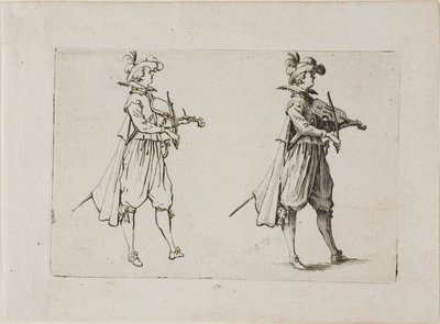 Fiolinspilleren, fra The Caprices av Jacques Callot