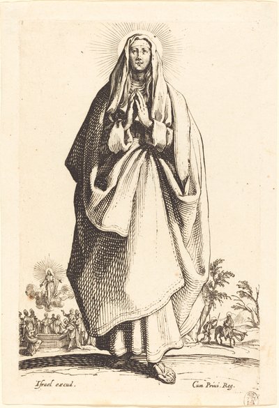The Virgin, utgitt 1631. av Jacques Callot