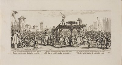The Wheel, plate fjorten fra The Miseries of War av Jacques Callot