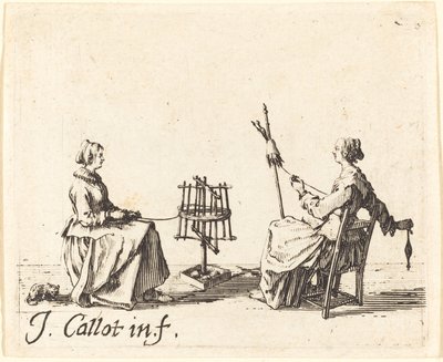 The Winder og the Spinner av Jacques Callot