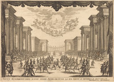 Tredje intermezzo, 1617. av Jacques Callot