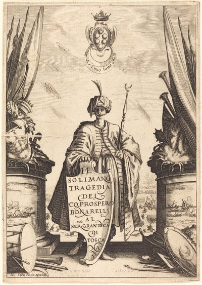 Tittelside for "Il Suleiman" av Jacques Callot