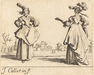 To samfunnskvinner av Jacques Callot