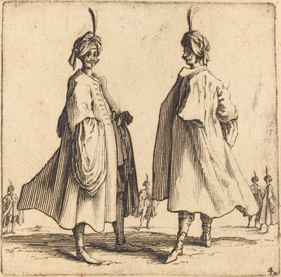 To tyrkere, 1617 og 1621. av Jacques Callot