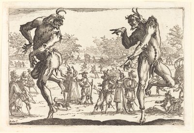 To Zanni av Jacques Callot