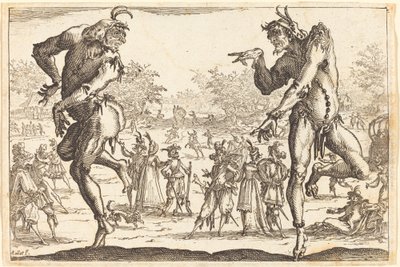 To Zanni av Jacques Callot