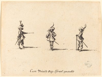 Ubevæpnet drill av Jacques Callot