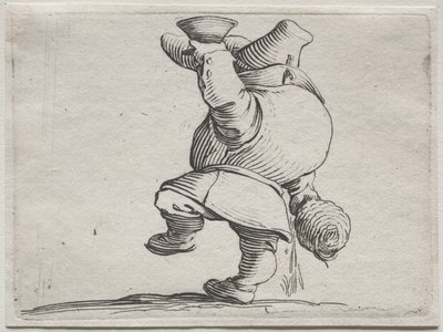 Ulike pukkelryggede figurer av Iacopo Callot (Drinker Seen From Behind) av Jacques Callot