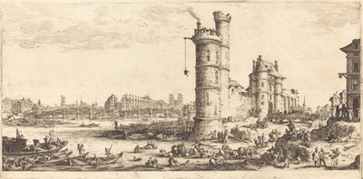 Utsikt over Pont Neuf av Jacques Callot