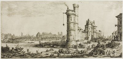 Utsikt over Pont Neuf av Jacques Callot