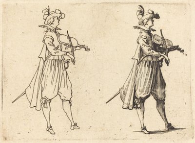 Fiolinist av Jacques Callot