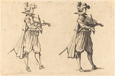 Fiolinist av Jacques Callot