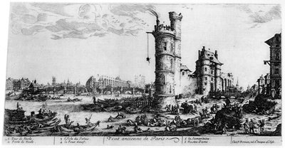 Gammel utsikt over Paris, c1615-1635 1924 av Jacques Callot