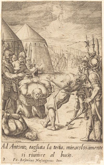 De halshuggede av Jacques Callot after Donato Mascagni