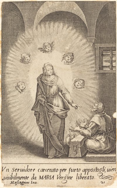 Den utleverte tjeneren av Jacques Callot after Donato Mascagni