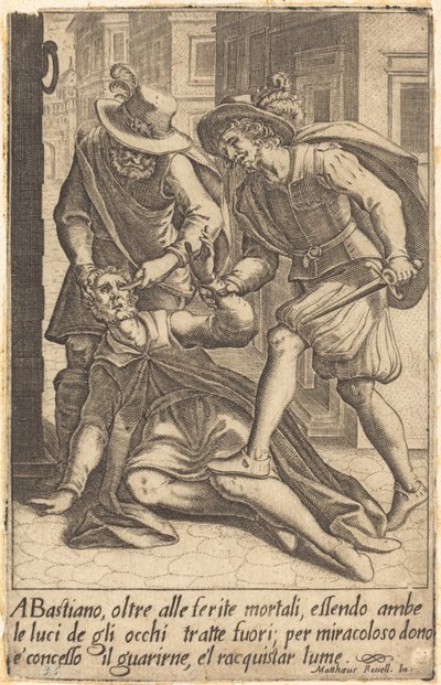 Bastiano av Jacques Callot after Matteo Rosselli