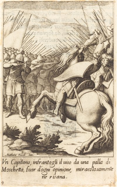 Kapteinen av Jacques Callot after Matteo Rosselli