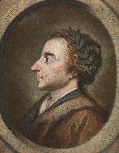 Alexander Pope, poet 1744 av Jacques Christophe Le Blon