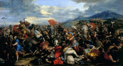 Slaget ved Gaugamela i 331 f.Kr av Jacques Courtois