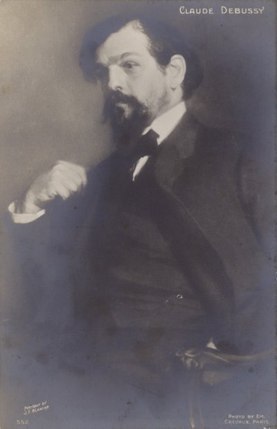 Claude Debussy , fransk komponist (1862-1918) av Jacques Emile Blanche
