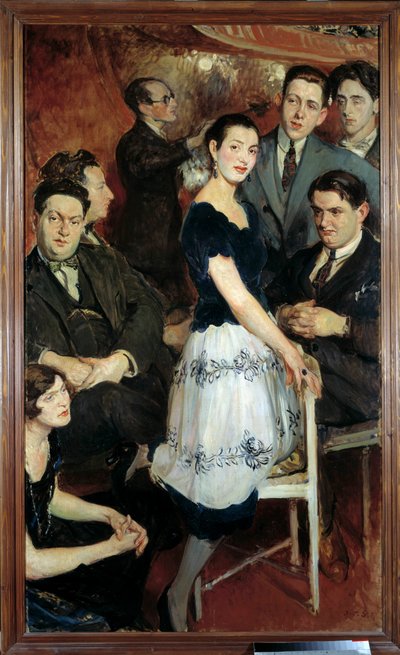 Gruppen på seks av Jacques Emile Blanche