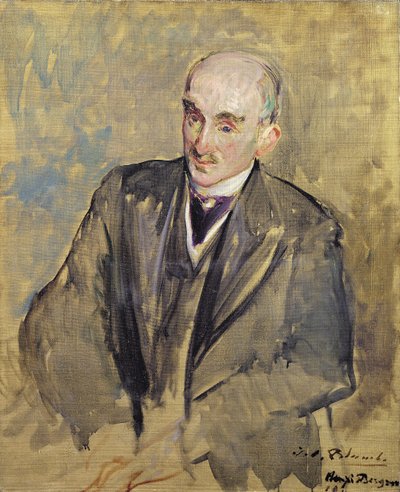 Studie for et portrett av Henri Bergson (1859-1941) 1911 av Jacques Emile Blanche