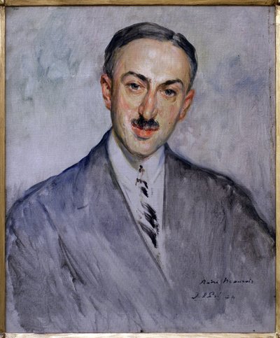 Studie for portrett av Andre Maurois (Emile Salomon Wilhelm Herzog av Jacques Emile Blanche
