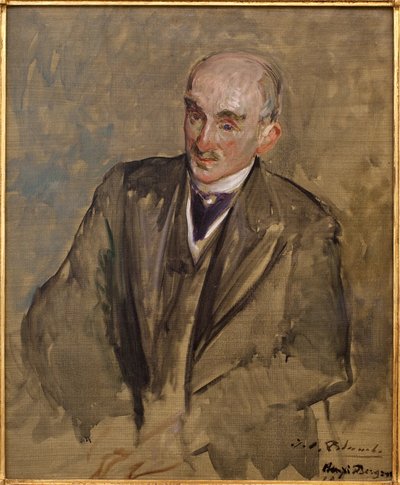 Studie til portrettet av Henri Bergson (1859-1941). Maleri av Jacques Emile (Jacques-Emile) Blanche (1861-1942), olje på lerret av Jacques Emile Blanche