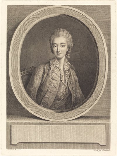 Madame du Barry av Jacques Firmin Beauvarlet after François Hubert Drouais