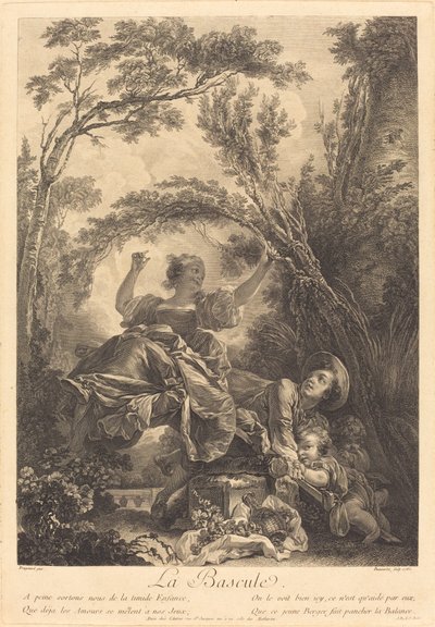 Vippen av Jacques Firmin Beauvarlet after Jean Honoré Fragonard