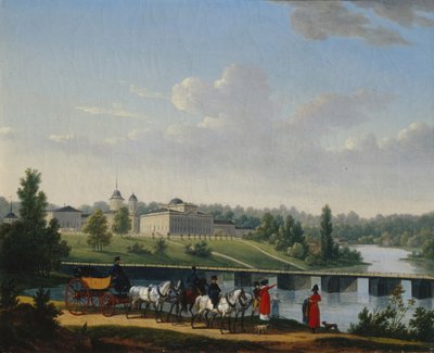 Gangen. Golitsins Estate Pekhra-Yakovlevskoe, 1820 av Jacques Francois Joseph Swebach
