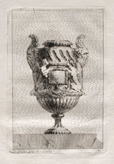 Vasesett: Tavle 11 av Jacques François Saly