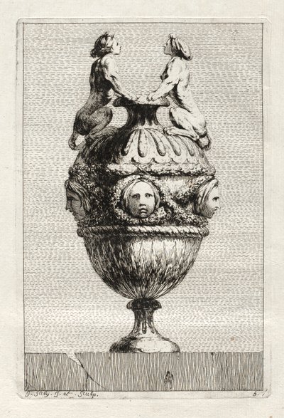 Vasesett: Tavle 5 av Jacques François Saly