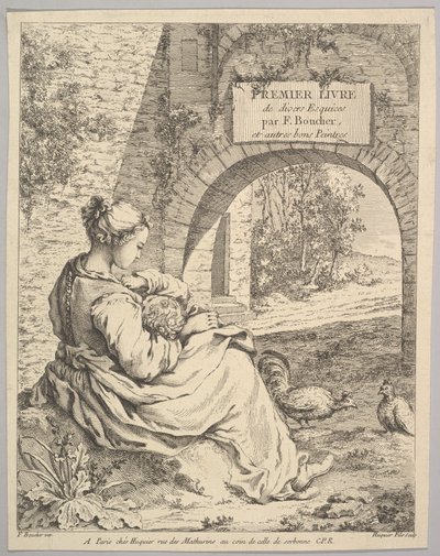 Frontispice, midten til slutten av 1700-tallet. av Jacques Gabriel Huquier