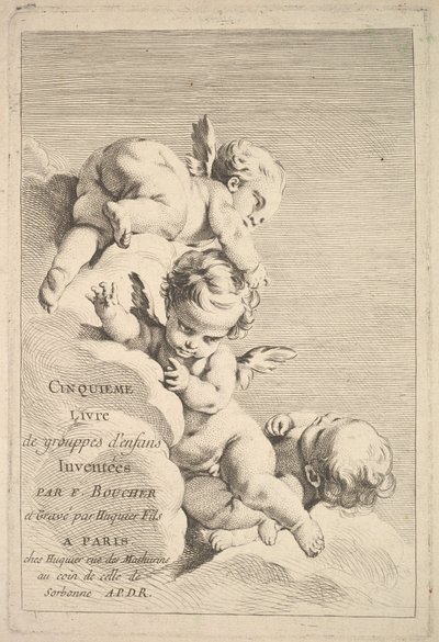 Frontispice, midten til slutten av 1700-tallet. av Jacques Gabriel Huquier