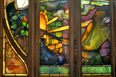 Nancy (avdeling 54), Art Nouveau, Chamber of Commerce and Stock Exchange, Glassmaleri av Jacques Gruber (1870-1936) av Jacques Gruber