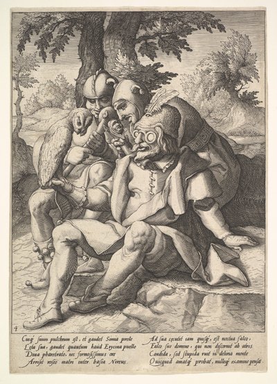 Dårenes visdom, fra seks ordspråk. av Jacques II de Gheyn