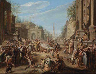 Uroen i Roma etter Cæsars død av Jacques Ignatius de Roore